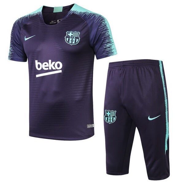 Trikot Trainingsshirt Barcelona Komplett Set 2018-19 Blau Grün